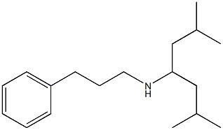 (2,6-dimethylheptan-4-yl)(3-phenylpropyl)amine Structure