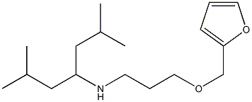 (2,6-dimethylheptan-4-yl)[3-(furan-2-ylmethoxy)propyl]amine Structure