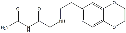 (2-{[2-(2,3-dihydro-1,4-benzodioxin-6-yl)ethyl]amino}acetyl)urea Structure