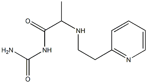 (2-{[2-(pyridin-2-yl)ethyl]amino}propanoyl)urea,,结构式