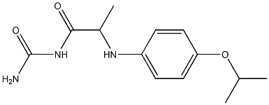 (2-{[4-(propan-2-yloxy)phenyl]amino}propanoyl)urea Structure