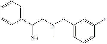 (2-amino-2-phenylethyl)[(3-fluorophenyl)methyl]methylamine,,结构式