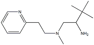 (2-amino-3,3-dimethylbutyl)(methyl)[2-(pyridin-2-yl)ethyl]amine 化学構造式