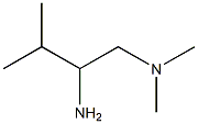 (2-amino-3-methylbutyl)dimethylamine Structure