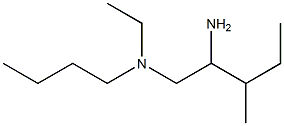 (2-amino-3-methylpentyl)(butyl)ethylamine,,结构式