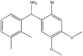 (2-bromo-4,5-dimethoxyphenyl)(2,3-dimethylphenyl)methanamine Structure