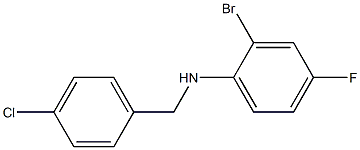 (2-bromo-4-fluorophenyl)(4-chlorophenyl)methylamine 化学構造式