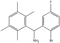 (2-bromo-5-fluorophenyl)(2,3,5,6-tetramethylphenyl)methanamine