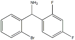 (2-bromophenyl)(2,4-difluorophenyl)methanamine 结构式