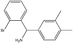 (2-bromophenyl)(3,4-dimethylphenyl)methanamine,,结构式