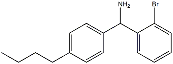 (2-bromophenyl)(4-butylphenyl)methanamine Structure