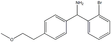 (2-bromophenyl)[4-(2-methoxyethyl)phenyl]methanamine