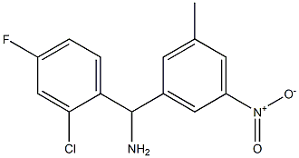  (2-chloro-4-fluorophenyl)(3-methyl-5-nitrophenyl)methanamine