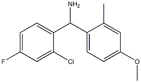 (2-chloro-4-fluorophenyl)(4-methoxy-2-methylphenyl)methanamine