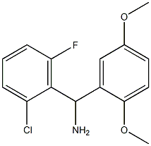 (2-chloro-6-fluorophenyl)(2,5-dimethoxyphenyl)methanamine,,结构式