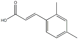 (2E)-3-(2,4-dimethylphenyl)prop-2-enoic acid 结构式