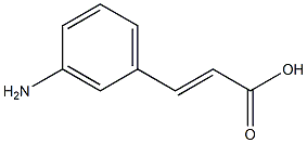 (2E)-3-(3-aminophenyl)prop-2-enoic acid Struktur