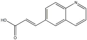 (2E)-3-quinolin-6-ylacrylic acid Struktur