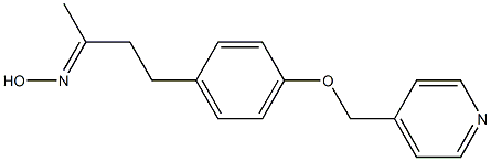 (2E)-4-[4-(pyridin-4-ylmethoxy)phenyl]butan-2-one oxime Structure