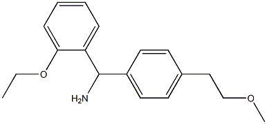 (2-ethoxyphenyl)[4-(2-methoxyethyl)phenyl]methanamine Struktur