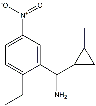 (2-ethyl-5-nitrophenyl)(2-methylcyclopropyl)methanamine|