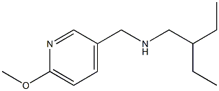 (2-ethylbutyl)[(6-methoxypyridin-3-yl)methyl]amine,,结构式