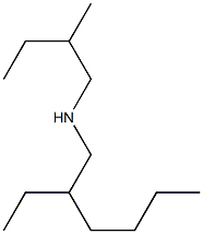 (2-ethylhexyl)(2-methylbutyl)amine 结构式