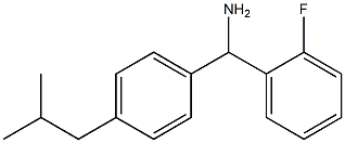(2-fluorophenyl)[4-(2-methylpropyl)phenyl]methanamine Struktur