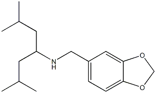 (2H-1,3-benzodioxol-5-ylmethyl)(2,6-dimethylheptan-4-yl)amine Structure