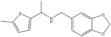 (2H-1,3-benzodioxol-5-ylmethyl)[1-(5-methylthiophen-2-yl)ethyl]amine Structure