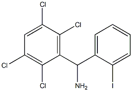 (2-iodophenyl)(2,3,5,6-tetrachlorophenyl)methanamine Struktur