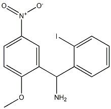 (2-iodophenyl)(2-methoxy-5-nitrophenyl)methanamine Struktur
