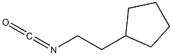 (2-isocyanatoethyl)cyclopentane 结构式