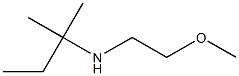 (2-methoxyethyl)(2-methylbutan-2-yl)amine,,结构式