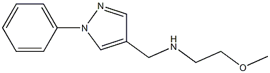(2-methoxyethyl)[(1-phenyl-1H-pyrazol-4-yl)methyl]amine,,结构式
