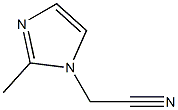 (2-methyl-1H-imidazol-1-yl)acetonitrile,,结构式