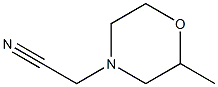 (2-methylmorpholin-4-yl)acetonitrile Structure