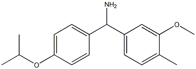 (3-methoxy-4-methylphenyl)[4-(propan-2-yloxy)phenyl]methanamine 结构式