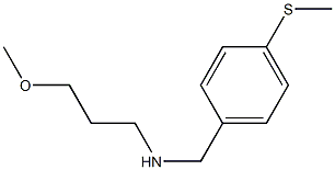 (3-methoxypropyl)({[4-(methylsulfanyl)phenyl]methyl})amine,,结构式