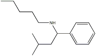 (3-methyl-1-phenylbutyl)(pentyl)amine Structure