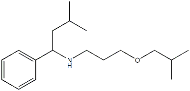  (3-methyl-1-phenylbutyl)[3-(2-methylpropoxy)propyl]amine