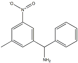 (3-methyl-5-nitrophenyl)(phenyl)methanamine Structure