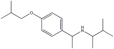 (3-methylbutan-2-yl)({1-[4-(2-methylpropoxy)phenyl]ethyl})amine Structure