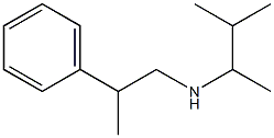 (3-methylbutan-2-yl)(2-phenylpropyl)amine 化学構造式