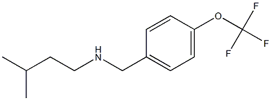 (3-methylbutyl)({[4-(trifluoromethoxy)phenyl]methyl})amine Structure