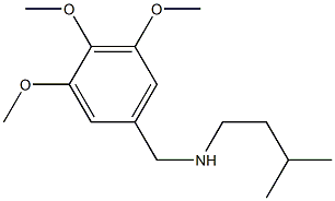 (3-methylbutyl)[(3,4,5-trimethoxyphenyl)methyl]amine Struktur