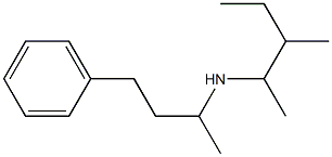 (3-methylpentan-2-yl)(4-phenylbutan-2-yl)amine,,结构式