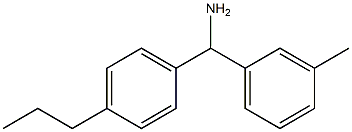 (3-methylphenyl)(4-propylphenyl)methanamine Structure