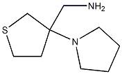 (3-pyrrolidin-1-yltetrahydrothien-3-yl)methylamine Struktur