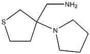 (3-pyrrolidin-1-yltetrahydrothien-3-yl)methylamine Structure